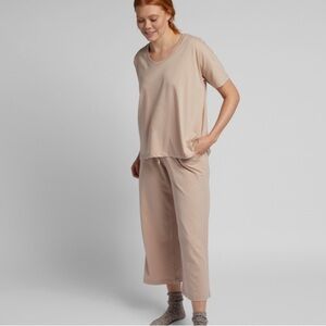 Parachute Organic Cotton Lounge Wide Leg Pant Bisque Tan XS M L XL